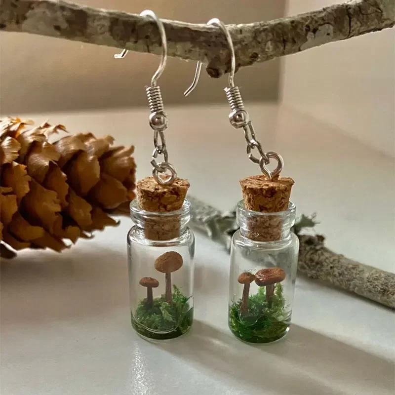 Prawdziwe kolczyki z grzybami  – Preserved Moss Sheet recenzja i cena